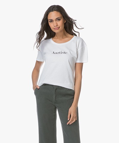 Vanessa Bruno Aartiste Katoenen T-shirt  - Wit