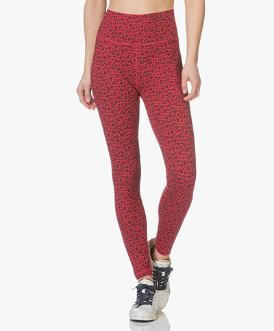 Ragdoll LA Leopard Print Leggings - Red Leopard