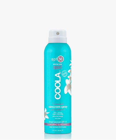 COOLA Travel Sport Spray SPF 50 - Unscented 88ml