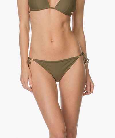Calvin Klein String Side Tie Bikini Briefs - Military Olive