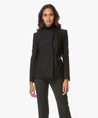 Filippa K Wool Jersey Jacket - Black