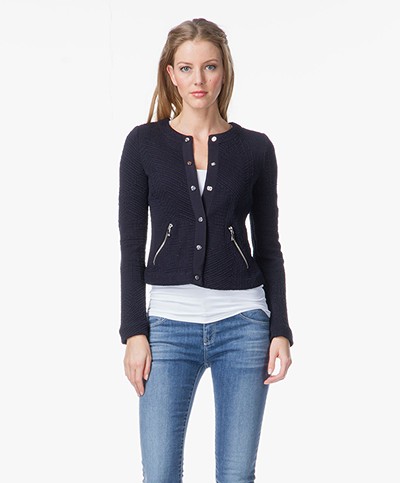 Armani Jeans Quilted Jacket - Navy