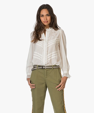 Zadig et Voltaire Blouse Timboy Deluxe - Off-White