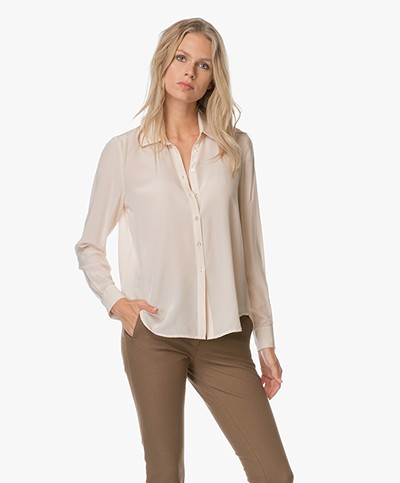 FWSS Left & Right Blouse - Silver Peony 