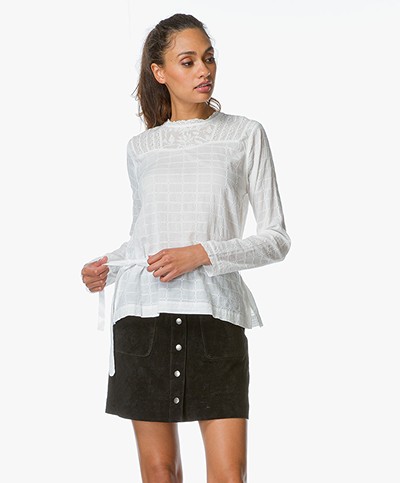 Indi & Cold Blouse with Lace - Crudo 
