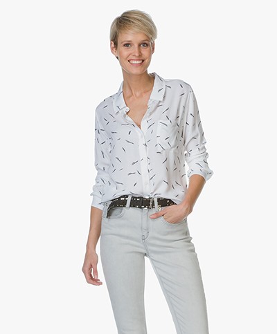 Rails Blouse Rocsi with Feathers Print - Feathers