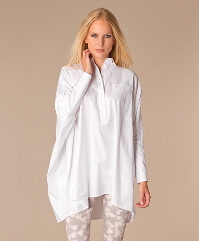 MM6 Trendy Oversized Blouse - Wit