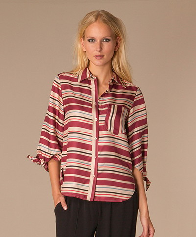 See By Chloé Zijden Blouse - Burgundy