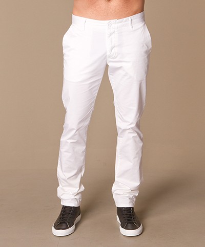 Armani Jeans Cotton Chinos - White