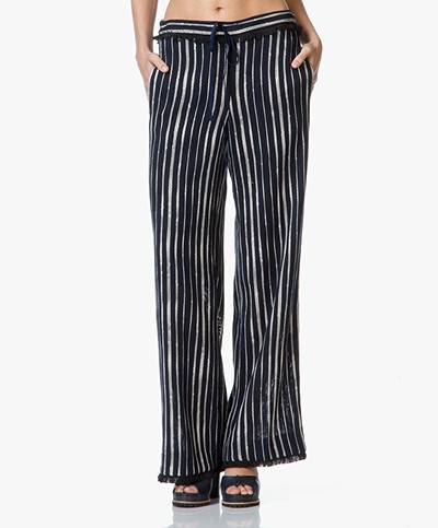 By Malene Birger Piolinas Wide Trousers - Night Blue