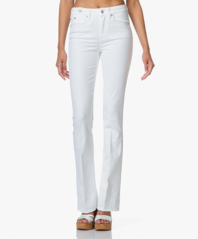 Drykorn Seeyou High Waist Flared Jeans - White