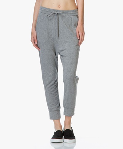 Majestic Jersey Loose-fit Trousers - Gris Chine