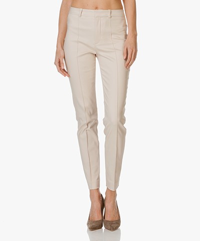 Drykorn Act Fine Cotton-Stretch Trousers - Nude