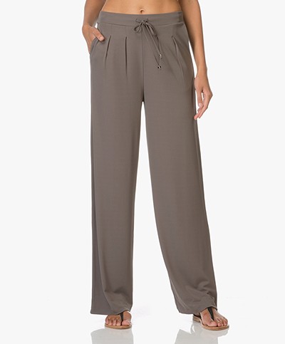 Kyra & Ko Lea Trousers with Loose-fit Legs - Grey