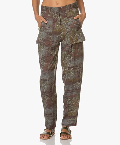 Vanessa Bruno Athé Printed Pants Coti - Khaki