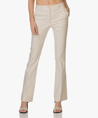no man's land Flared Trousers - Seashell 