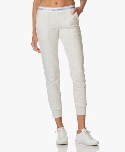Calvin Klein Modern Cotton Sweatpants - Lichtgrijs