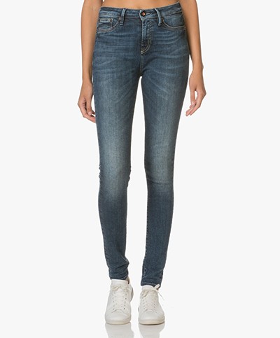 Denham Needle High Skinny Jeans - Donkerblauw