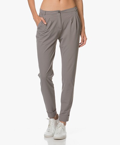 JapanTKY Ina Pants with Folded Hem - Grey