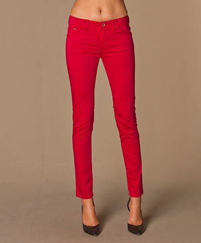 Armani Jeans Cotton Pants - Cherry Red