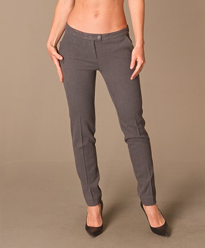 Armani Jeans Classy Pantalon - Grijs/Lichtgrijs