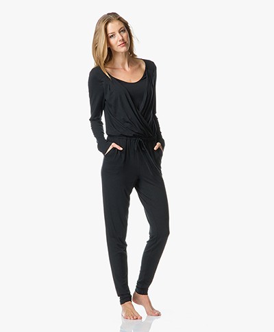 Calvin Klein Lounge Jersey Jumpsuit - Black