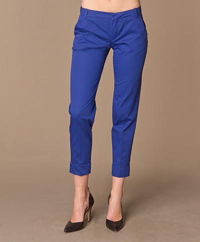 Drykorn Heel 7/8 Chino Pants - Cobalt Blue