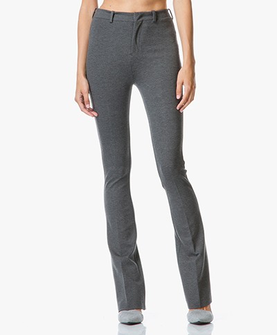Drykorn Whip Flared Stretch Trousers - Grey
