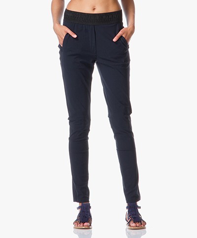 No Man's Land Relaxed Trousers - Navy Blue