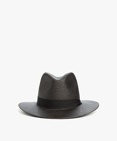 Rag & Bone Panama Hat - Black