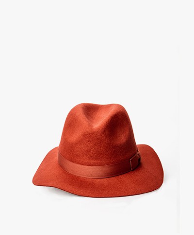 Yellow 108 Canyon Fedora Hat - Roest