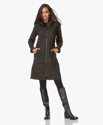 Ilse Jacobsen Softshell Raincoat RAIN37L - Black 