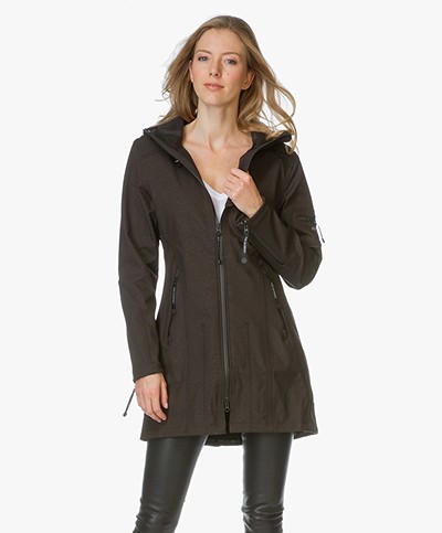 Ilse Jacobsen Softshell Raincoat Rain07 - Black