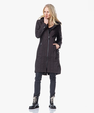 Ilse Jacobsen Softshell Raincoat - Black