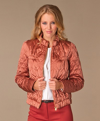 See by Chloé Quilted Jacket - Rust Brown