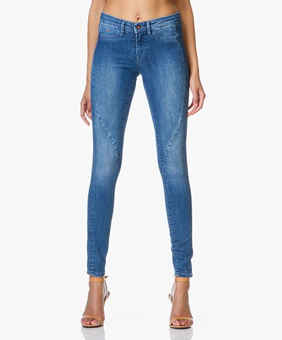Denham Spray Helix Super Tight Fit Jeans - YSNL Blauw