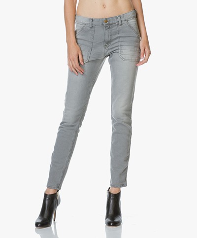 Ba&sh Sally Girlfriend Jeans - Used Grey