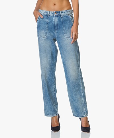 Denham Loose-fit Jeans Bonnie - Crush Blue Denim