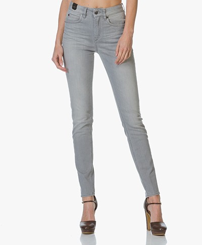Drykorn Soon High Rise Skinny Jeans - Light Grey