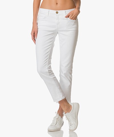 Current/Elliott The Cropped Straight Leg Jeans - Sugar Released 