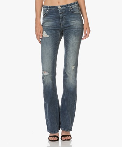 Closed Mia Flared Jeans - Destroyed Ocean Blue