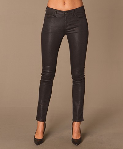 Armani Jeans Skinny Wax Jeans - Black