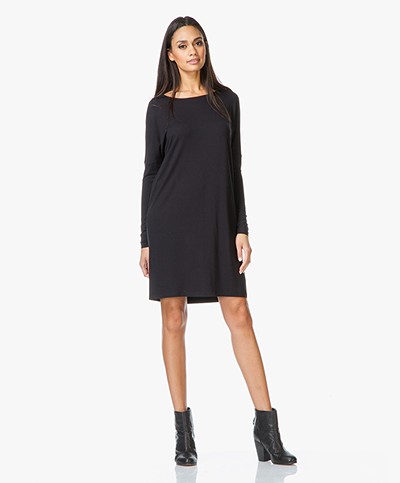 Ilse Jacobsen Oversized Jersey Tunic Dress - Black
