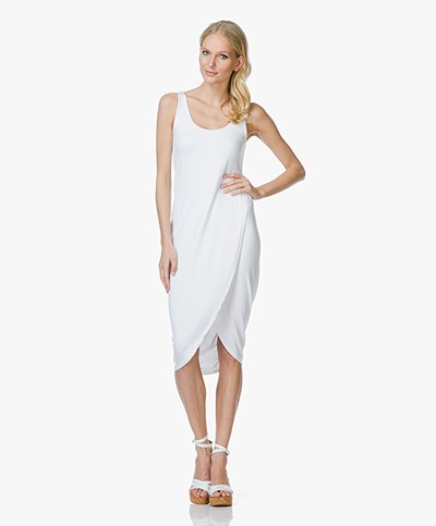 Charli Holly Jersey Wrap Dress - White