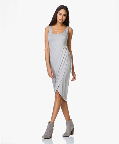Charli Holly Jersey Wrap Dress - Silver