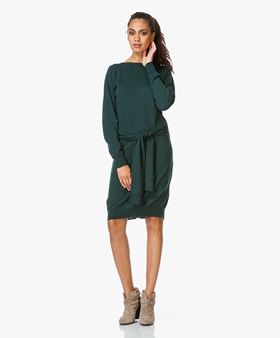 MM6 Knit Wool Dress - Dark Green