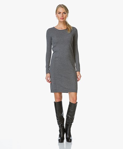Belluna Senza Knitted Dress - Medium Grey