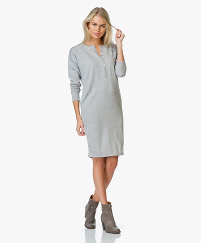Sibin/Linnebjerg Deys Merino Sweater Dress - Lightgrey Melange