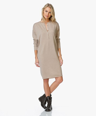 Sibin/Linnebjerg Deys Merino Sweater Dress - Sand Melange