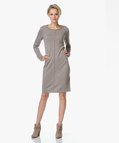 Belluna Vinto Merino Wool Sweater Dress - Beige